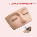 3 Lash Layers Mannequin Head